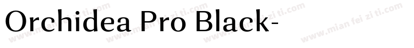 Orchidea Pro Black字体转换